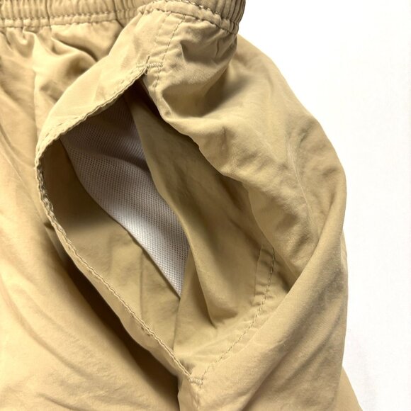 Vintage Polo Ralph Lauren Mens Swim Trunks Khaki Tan Sz XL Lined Nylon 4.5" - Picture 5 of 8